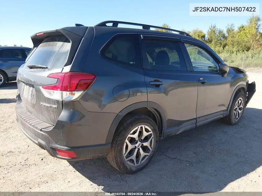 2022 SUBARU FORESTER VIN JF2SKADC7NH507422 — фото 4