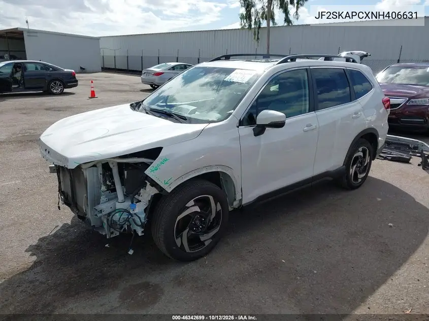 2022 SUBARU FORESTER VIN JF2SKAPCXNH406631 — фото 2