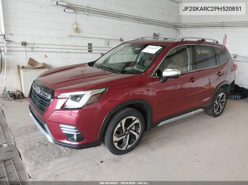 2023 SUBARU FORESTER VIN JF2SKARC2PH520851 — фото 2