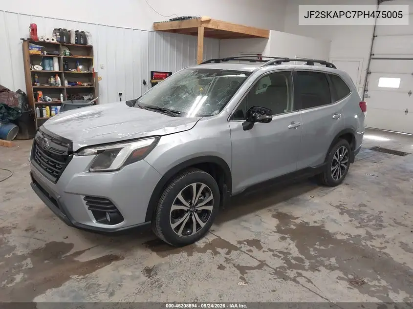 2023 SUBARU FORESTER VIN JF2SKAPC7PH475005 — фото 2
