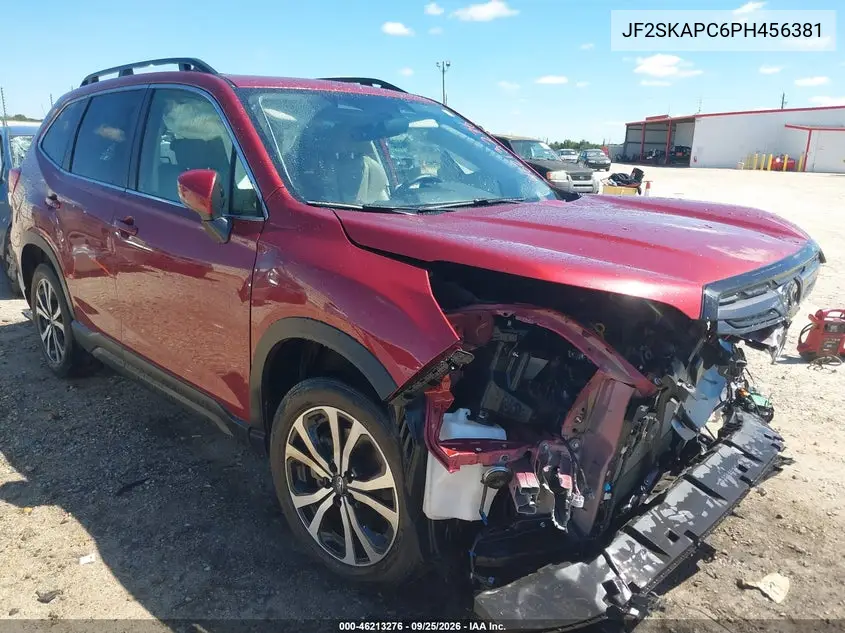 SUBARU FORESTER 2023, VIN JF2SKAPC6PH456381