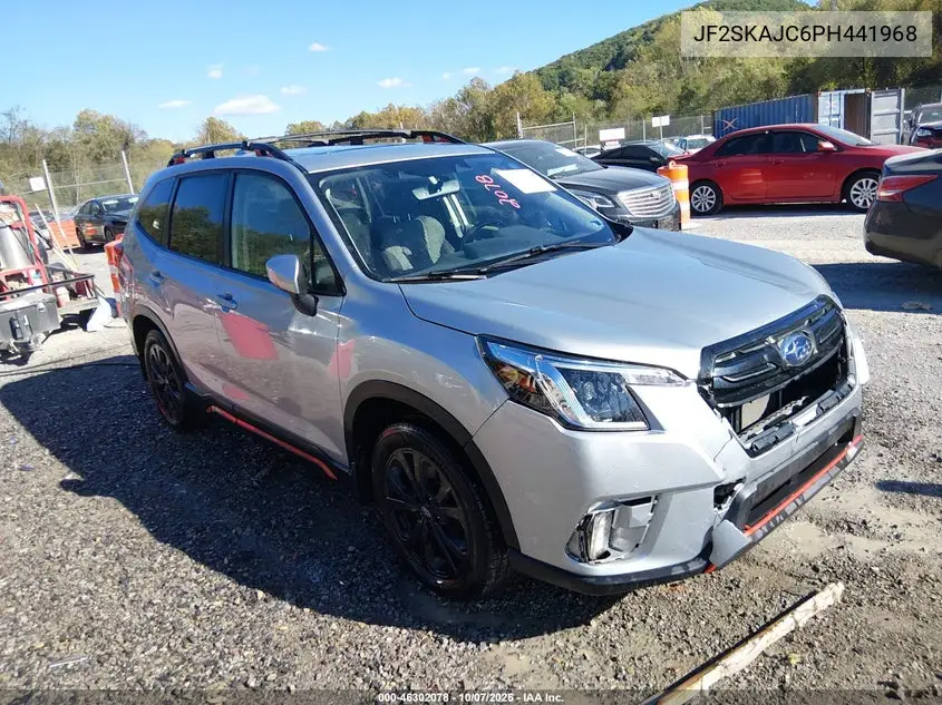 SUBARU FORESTER 2023, VIN JF2SKAJC6PH441968