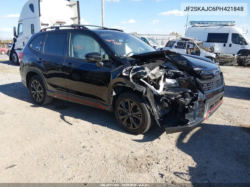 SUBARU FORESTER 2023, VIN JF2SKAJC6PH421848