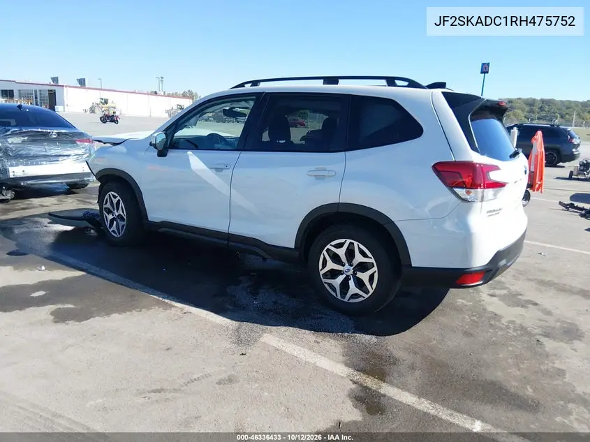 2024 SUBARU FORESTER VIN JF2SKADC1RH475752 — фото 3
