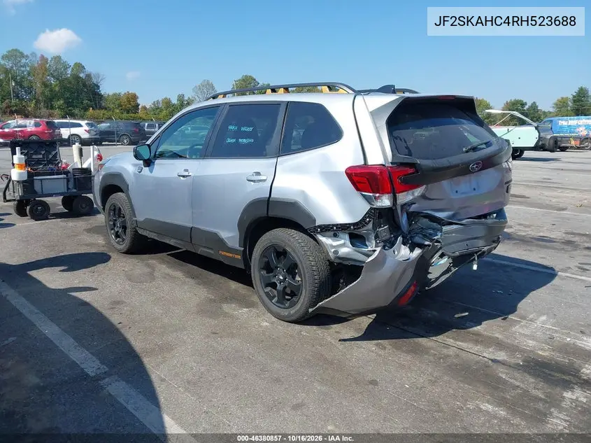 2024 SUBARU FORESTER VIN JF2SKAHC4RH523688 — фото 3