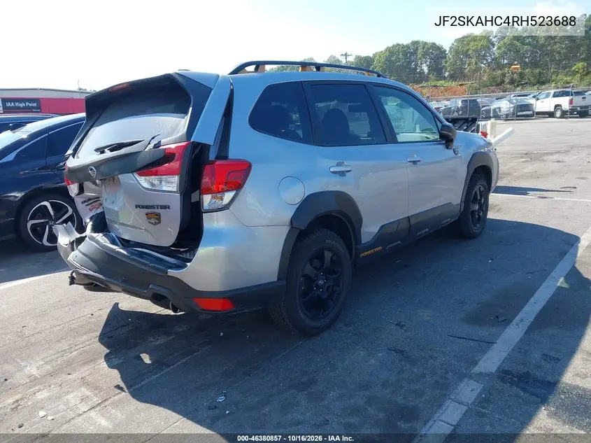 2024 SUBARU FORESTER VIN JF2SKAHC4RH523688 — фото 4