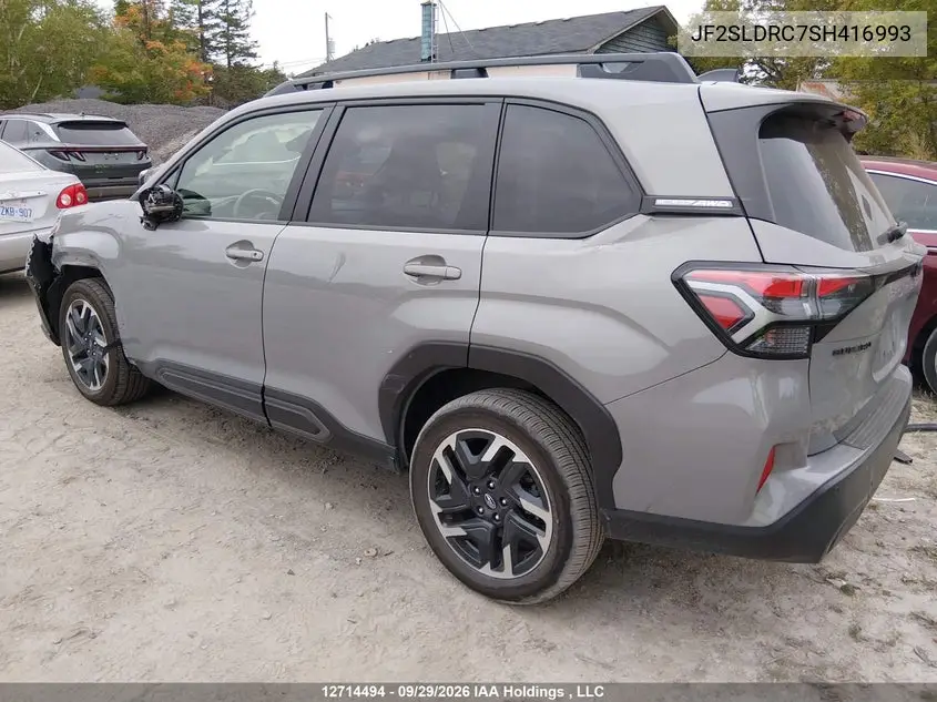 2025 SUBARU FORESTER VIN JF2SLDRC7SH416993 — фото 3