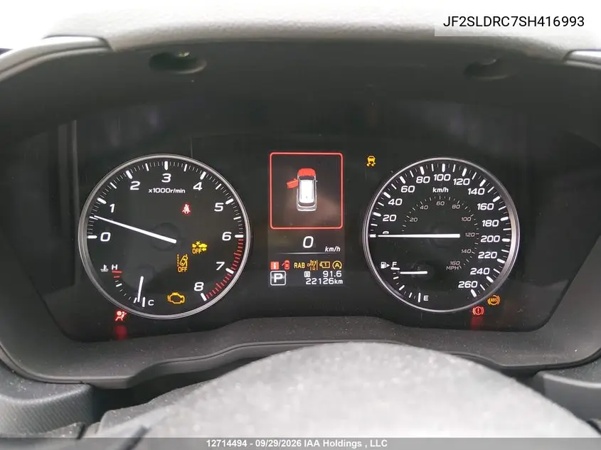 2025 SUBARU FORESTER VIN JF2SLDRC7SH416993 — фото 7
