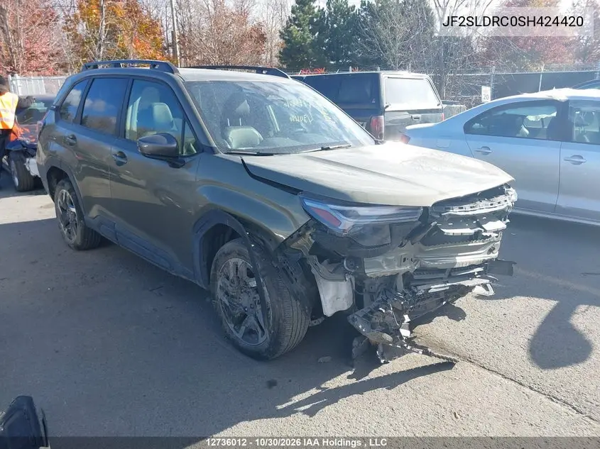 SUBARU FORESTER 2025, VIN JF2SLDRC0SH424420