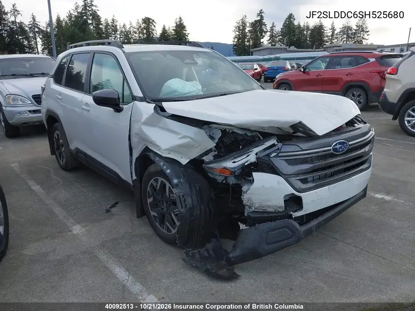 SUBARU FORESTER 2025, VIN JF2SLDDC6SH525680