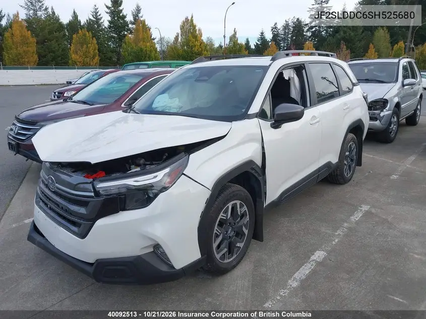 2025 SUBARU FORESTER VIN JF2SLDDC6SH525680 — фото 2