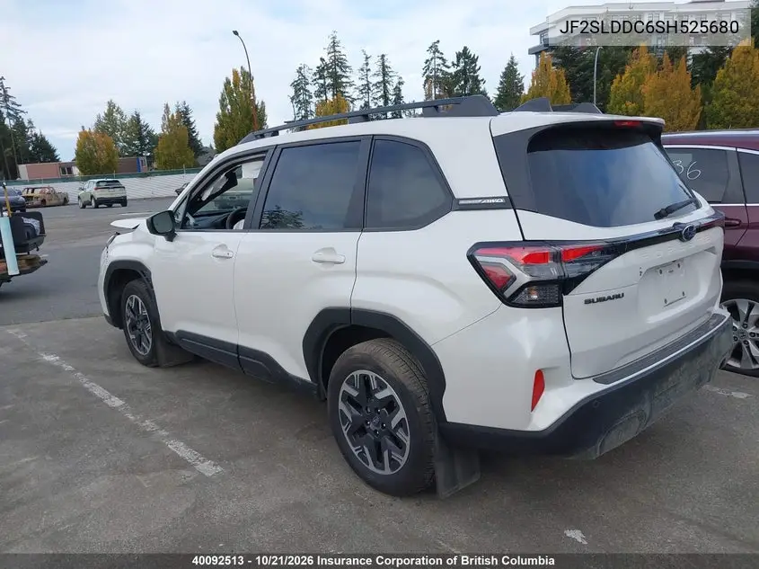 2025 SUBARU FORESTER VIN JF2SLDDC6SH525680 — фото 3