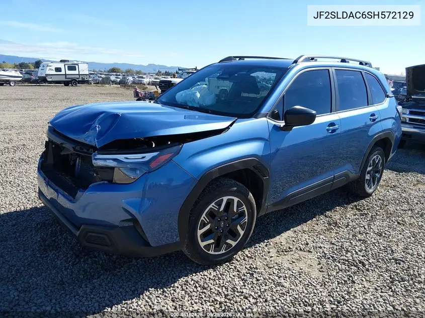 2025 SUBARU FORESTER VIN JF2SLDAC6SH572129 — фото 2