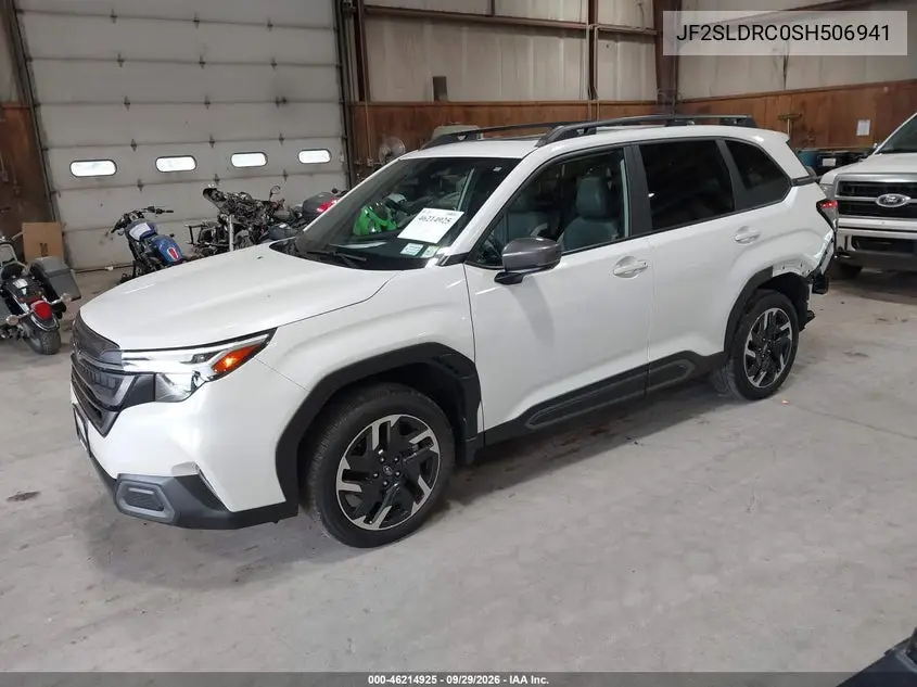 2025 SUBARU FORESTER VIN JF2SLDRC0SH506941 — фото 2