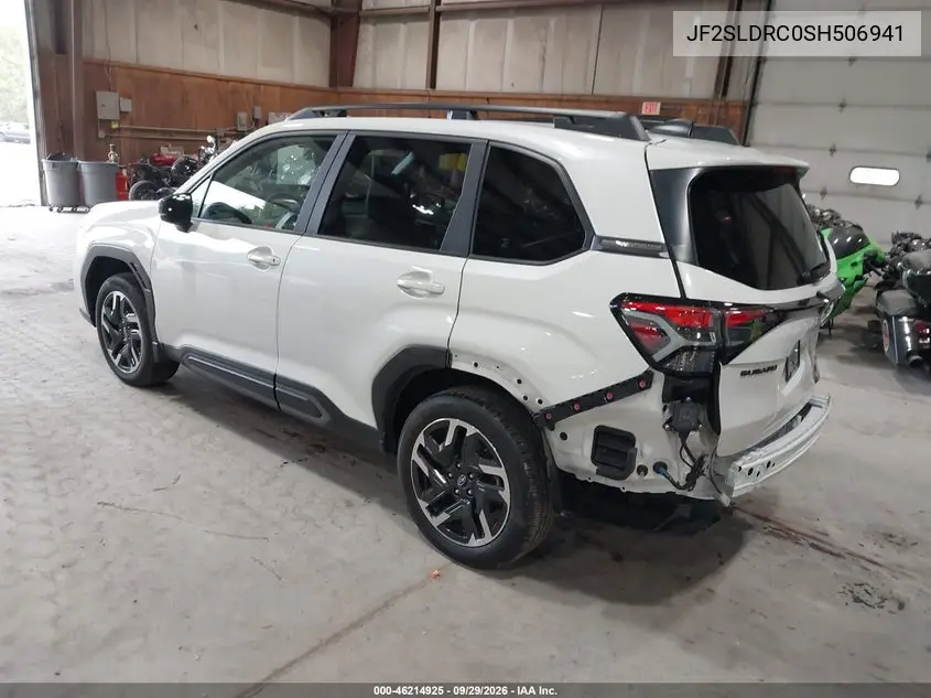 2025 SUBARU FORESTER VIN JF2SLDRC0SH506941 — фото 3