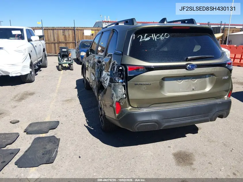 2025 SUBARU FORESTER VIN JF2SLSED8SH430131 — фото 3