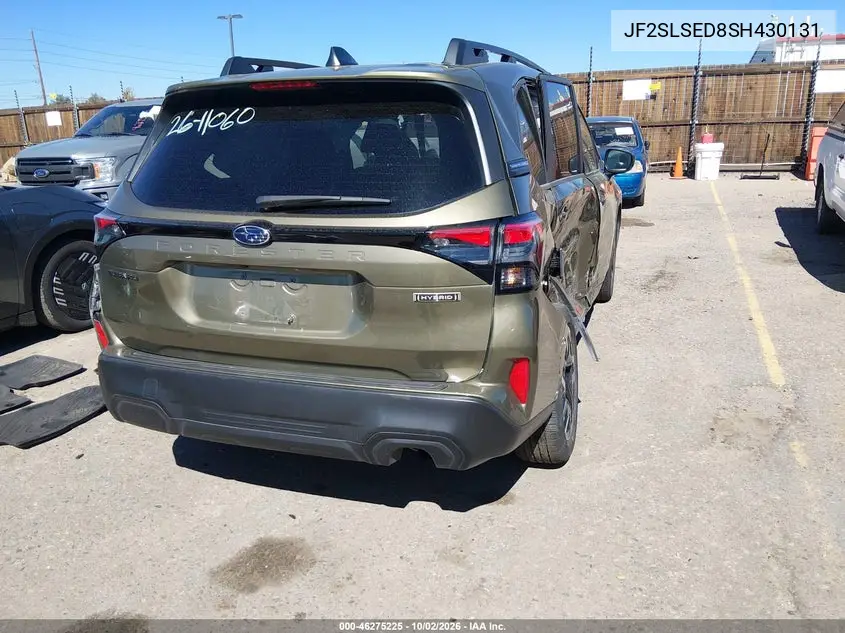2025 SUBARU FORESTER VIN JF2SLSED8SH430131 — фото 4