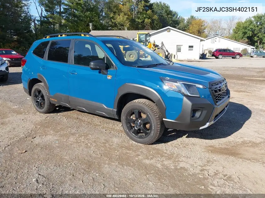 SUBARU FORESTER 2025, VIN JF2SKAJC3SH402151