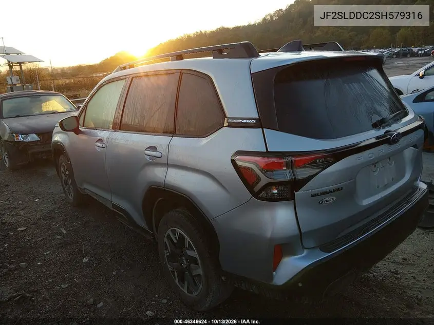 2025 SUBARU FORESTER VIN JF2SLDDC2SH579316 — фото 3