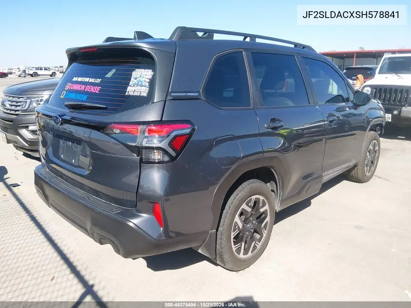 2025 SUBARU FORESTER VIN JF2SLDACXSH578841 — фото 4