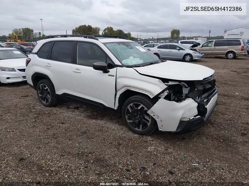 SUBARU FORESTER 2025, VIN JF2SLSED6SH412386