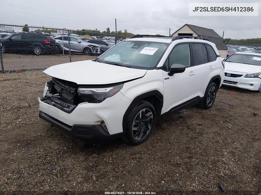 2025 SUBARU FORESTER VIN JF2SLSED6SH412386 — фото 2