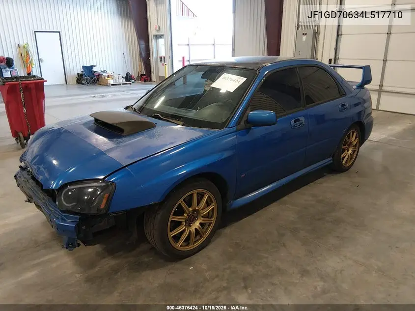 2004 SUBARU IMPREZA WRX STI VIN JF1GD70634L517710 — фото 2
