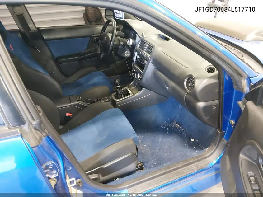 2004 SUBARU IMPREZA WRX STI VIN JF1GD70634L517710 — фото 5