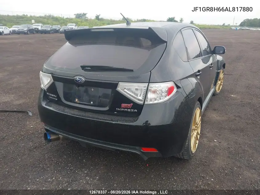 2010 SUBARU IMPREZA WRX STI VIN JF1GR8H66AL817880 — фото 4