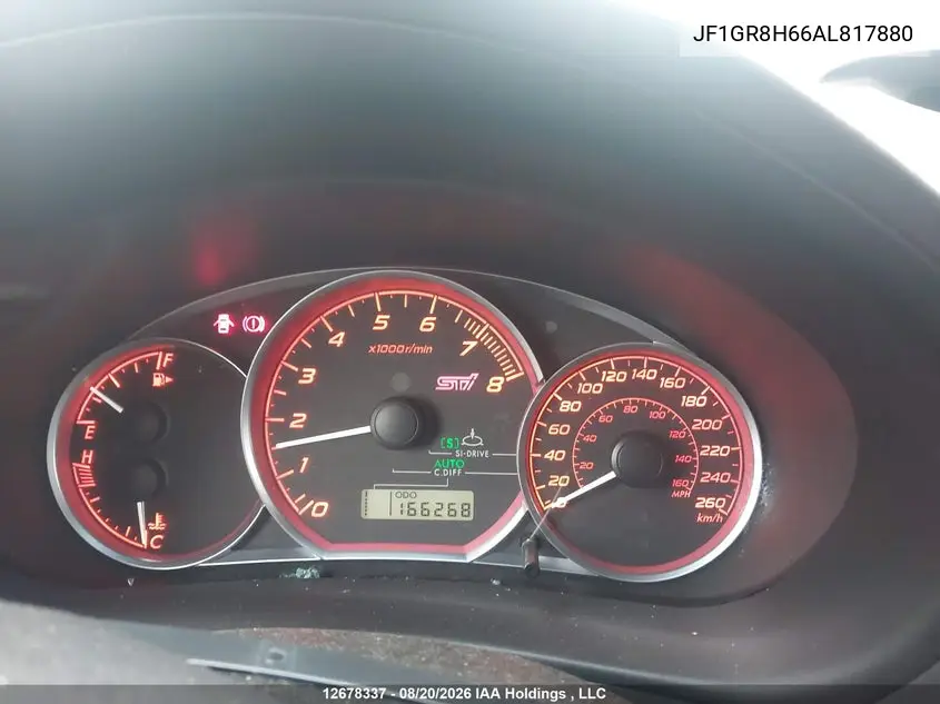2010 SUBARU IMPREZA WRX STI VIN JF1GR8H66AL817880 — фото 7