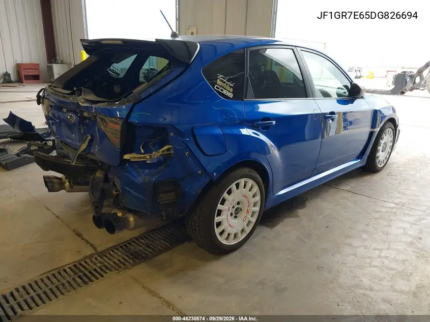 2013 SUBARU IMPREZA WRX VIN JF1GR7E65DG826694 — фото 4