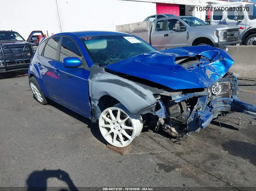 SUBARU IMPREZA WRX 2013, VIN JF1GR7E6XDG830370