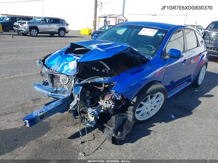 2013 SUBARU IMPREZA WRX VIN JF1GR7E6XDG830370 — фото 2