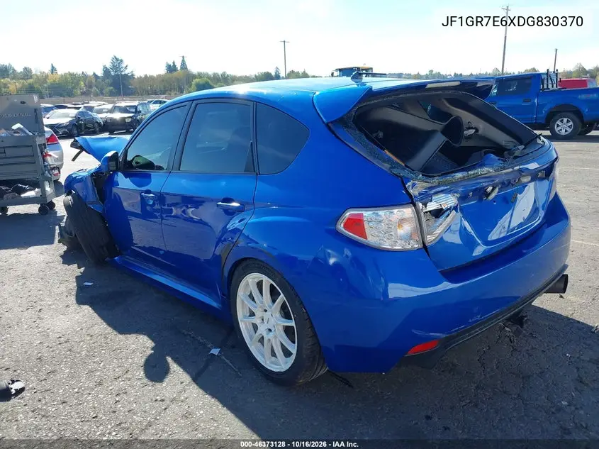 2013 SUBARU IMPREZA WRX VIN JF1GR7E6XDG830370 — фото 3