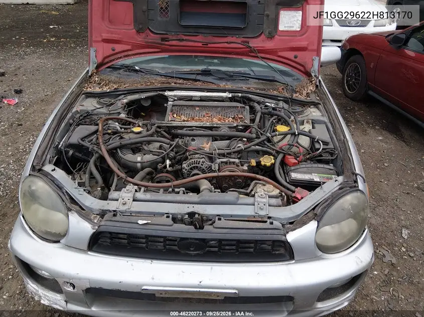 2002 SUBARU IMPREZA VIN JF1GG29622H813170 — фото 10