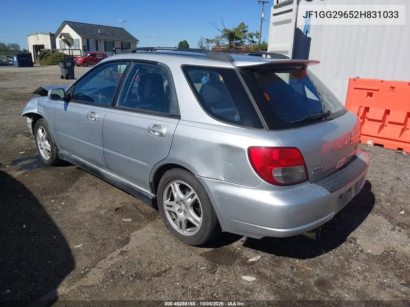 2002 SUBARU IMPREZA VIN JF1GG29652H831033 — фото 3