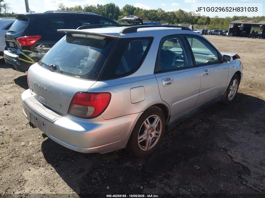 2002 SUBARU IMPREZA VIN JF1GG29652H831033 — фото 4