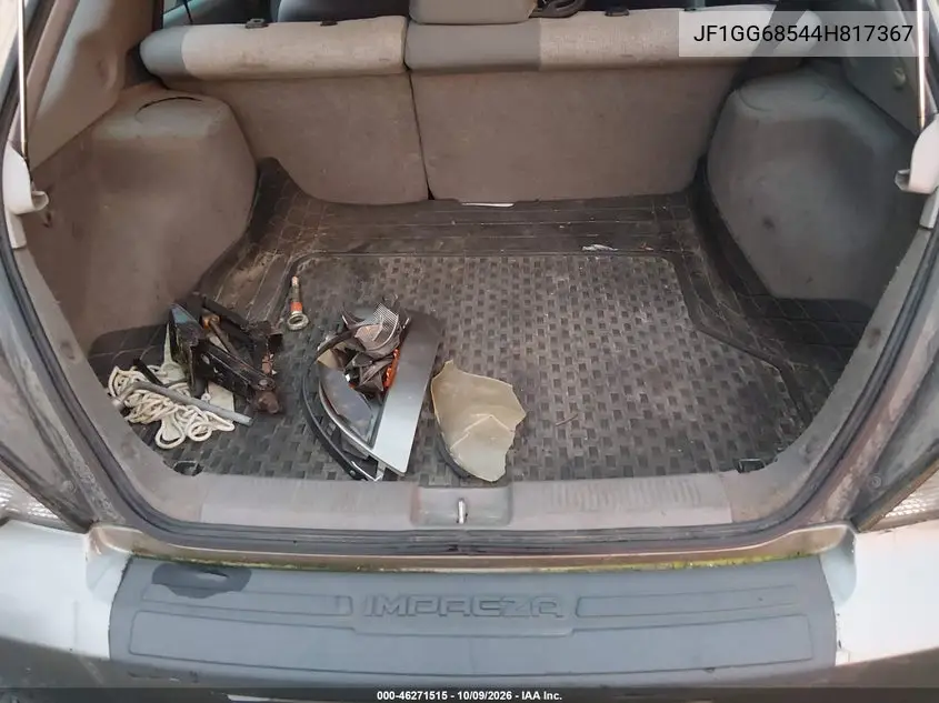 2004 SUBARU IMPREZA VIN JF1GG68544H817367 — фото 22