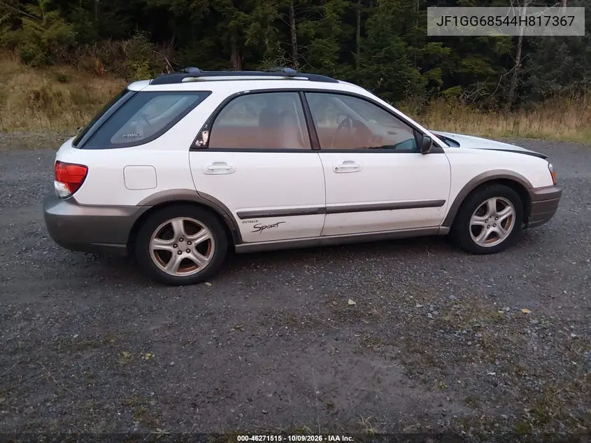 2004 SUBARU IMPREZA VIN JF1GG68544H817367 — фото 4