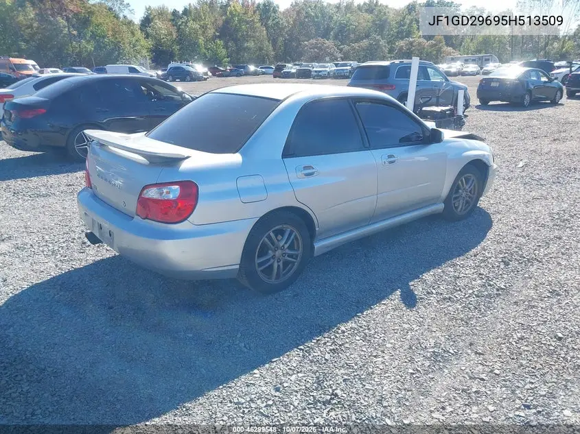 2005 SUBARU IMPREZA VIN JF1GD29695H513509 — фото 4