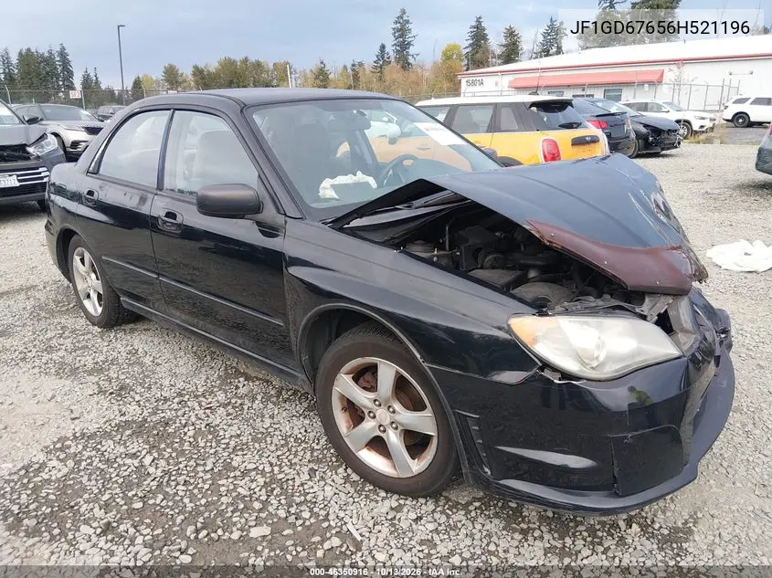 SUBARU IMPREZA 2006, VIN JF1GD67656H521196