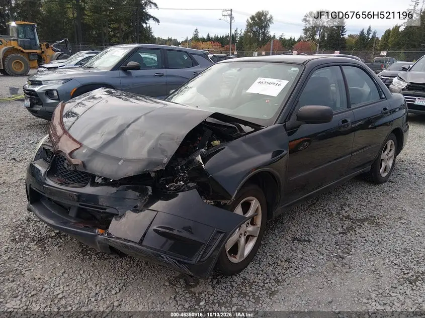 2006 SUBARU IMPREZA VIN JF1GD67656H521196 — фото 2