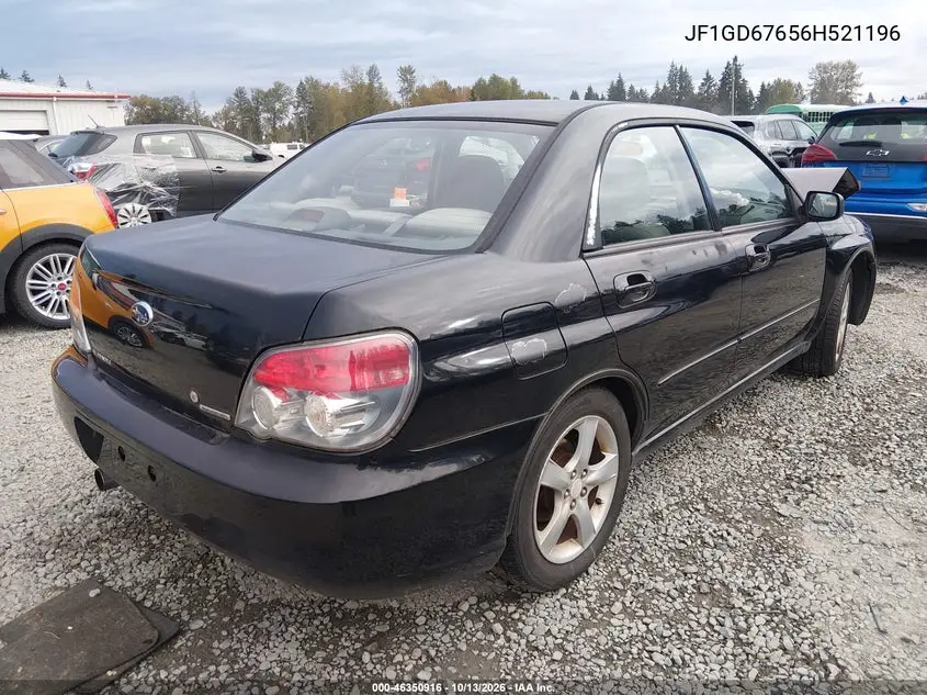 2006 SUBARU IMPREZA VIN JF1GD67656H521196 — фото 4