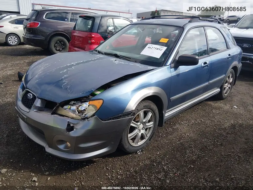 2007 SUBARU IMPREZA VIN JF1GG63607H808685 — фото 2