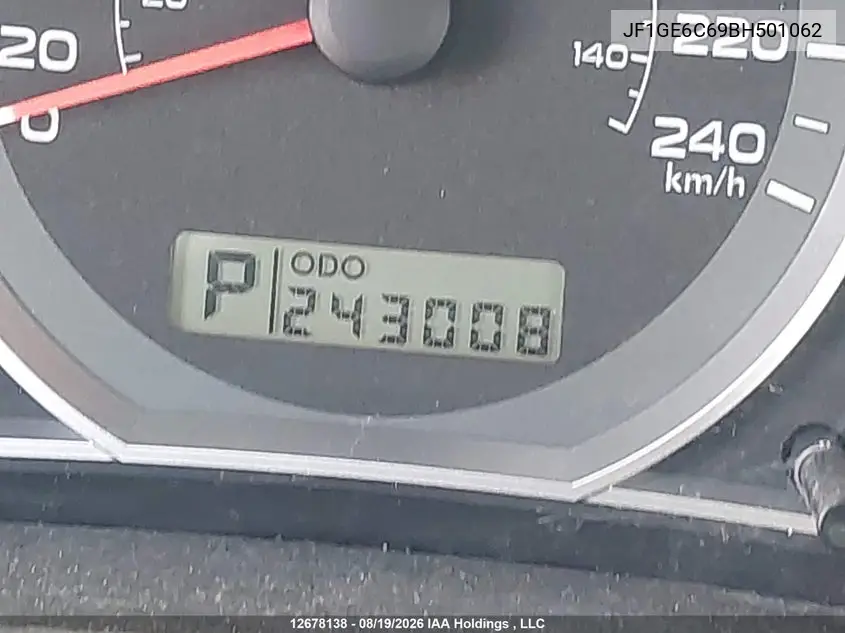 2011 SUBARU IMPREZA VIN JF1GE6C69BH501062 — фото 14