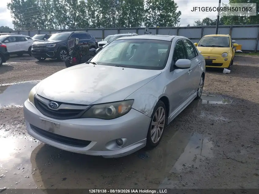 2011 SUBARU IMPREZA VIN JF1GE6C69BH501062 — фото 2