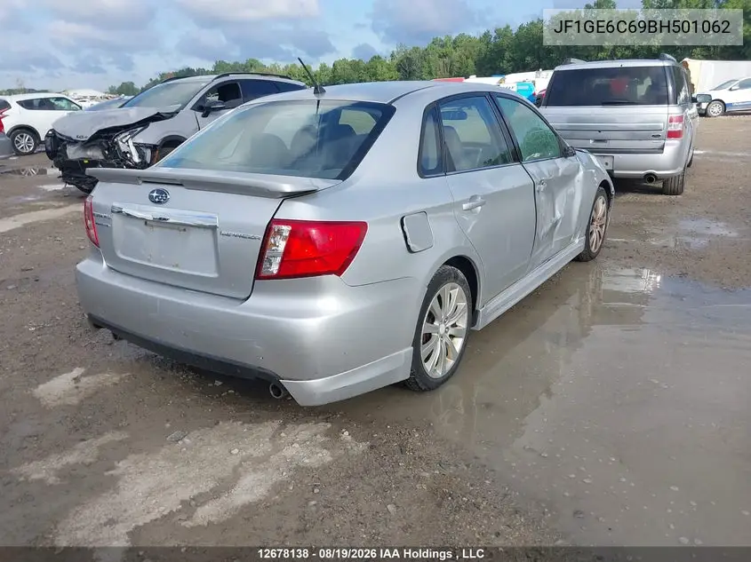 2011 SUBARU IMPREZA VIN JF1GE6C69BH501062 — фото 4