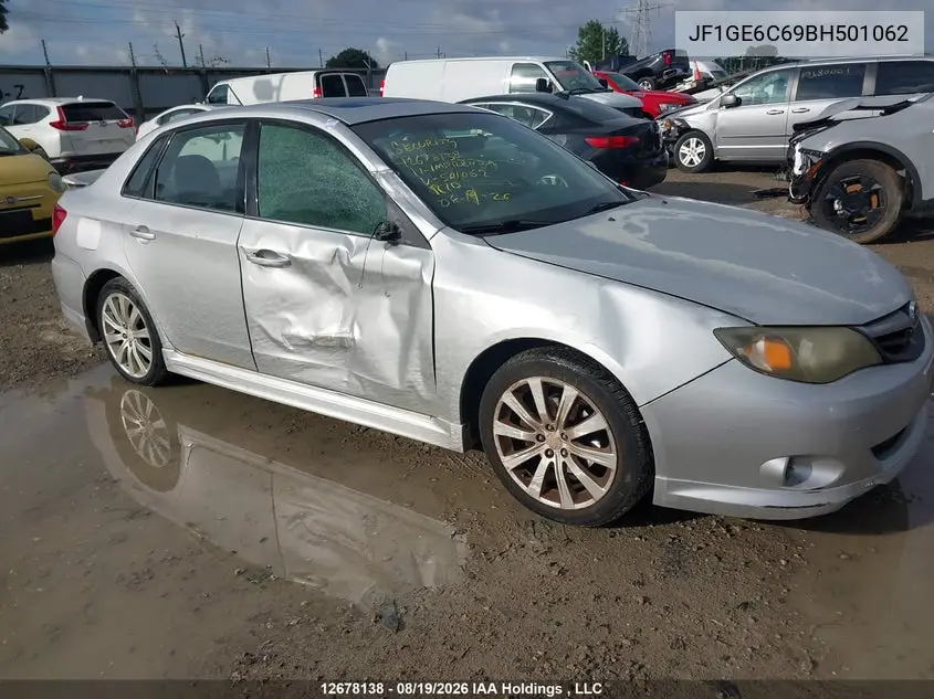 2011 SUBARU IMPREZA VIN JF1GE6C69BH501062 — фото 6