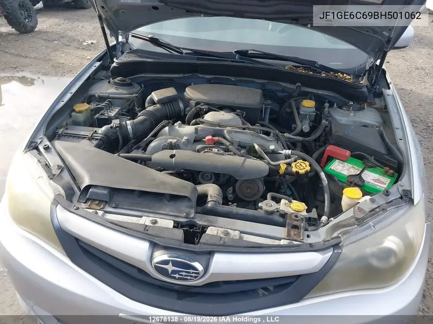 2011 SUBARU IMPREZA VIN JF1GE6C69BH501062 — фото 9