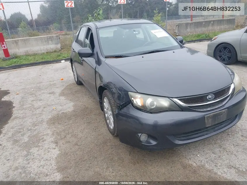 SUBARU IMPREZA 2011, VIN JF1GH6B64BH832253